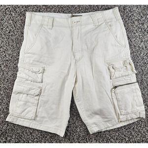 Vintage Iron Co Mens Sz 36 Cargo Shorts Khaki 1990s